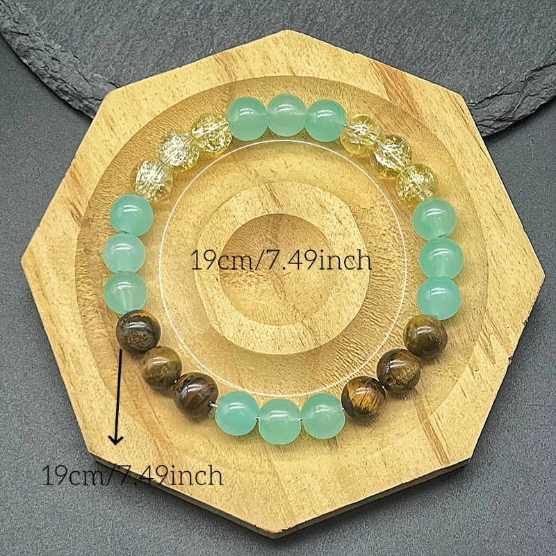 Unisex A Tiger's Eye Crystal Handmade Bracelet